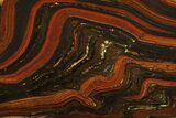 Polished Tiger Iron Stromatolite Slab - Billion Years #161893-1